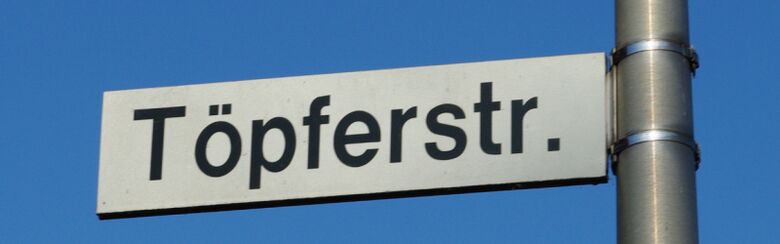 Straßenschild Töpferstraße