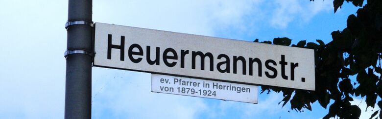 Straßenschild Heuermannstraße